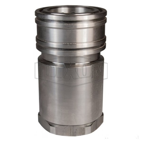 DQC H Industrial Interchange High Volume Female Coupler, 1-1/4-11 Nominal, Female BSPP, Steel